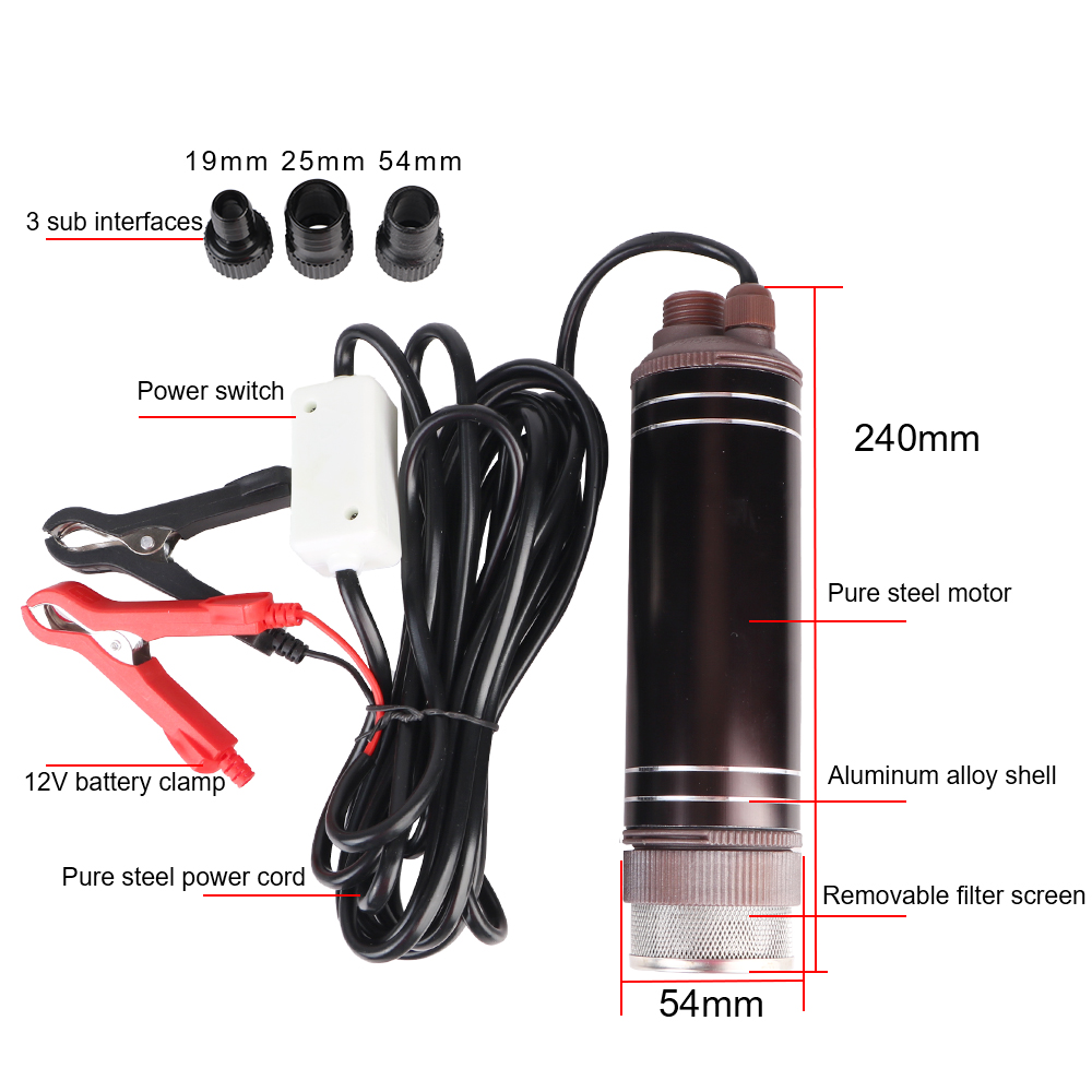 High Power Self-priming Oil Pu - Water Pump Submersible Mini ulasan dan harga