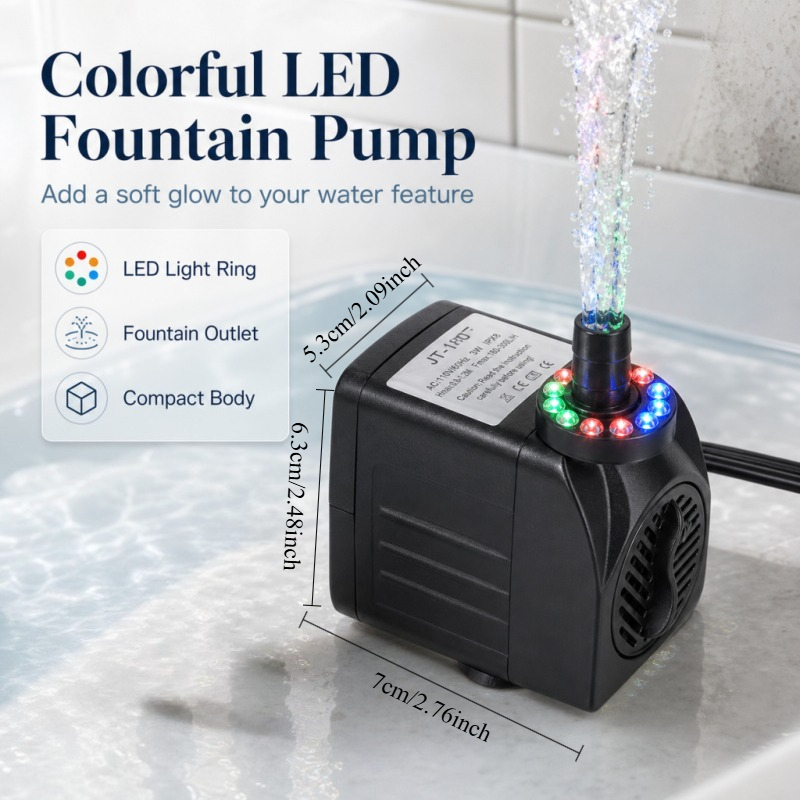 16W LED Light Fountain Pump Fi - Water Pump Submersible Mini ulasan dan harga