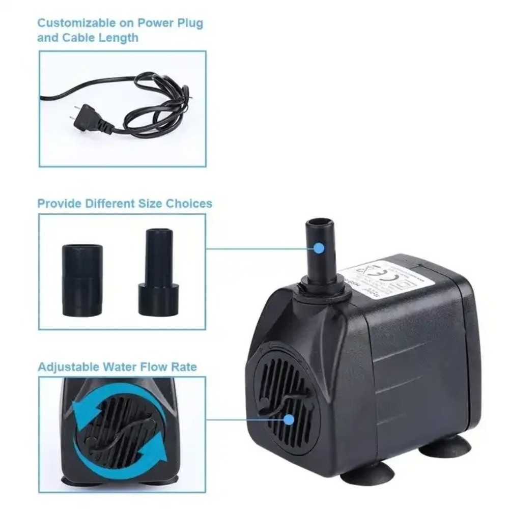 Black Submersible Water Pump S - Water Pump Submersible Mini ulasan dan harga